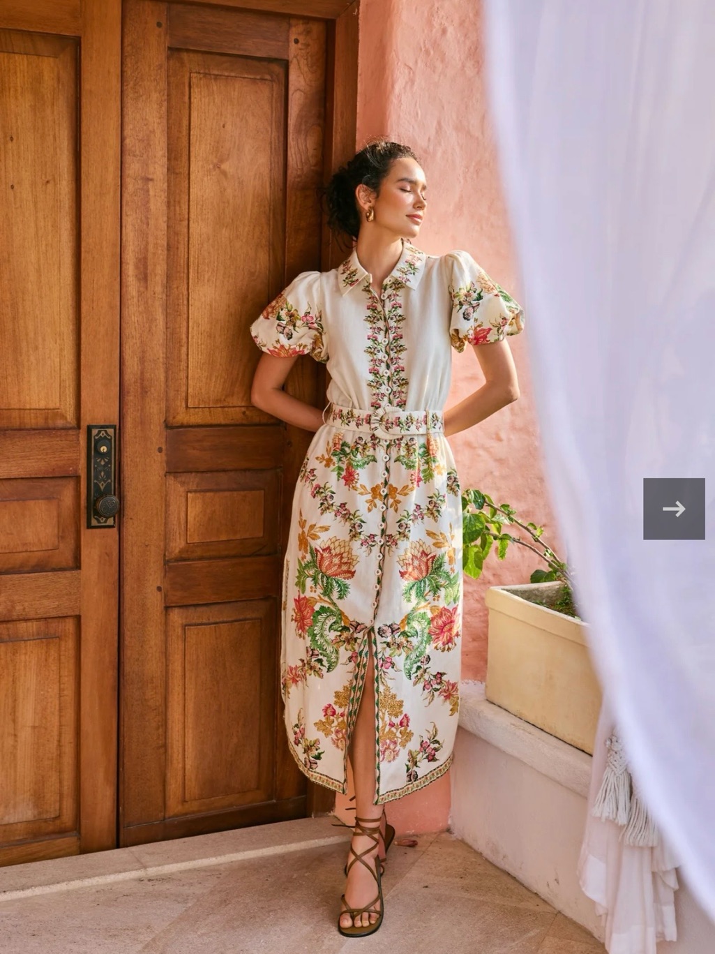 Hemant & Nandita Pahi Maxi Shirt Dress